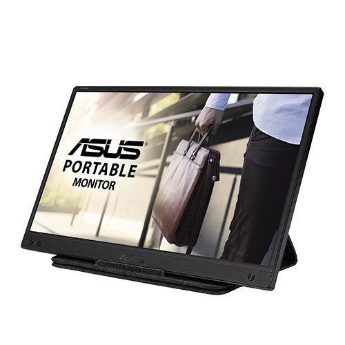 Asus 15.6" Portable IPS Monitor (ZenScreen MB166B), 1920 x 1080, USB 3.2, USB-powered, Auto-rotatable, Anti-Glare-PCR Business Solutions Ltd